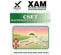 Cset Mathematics 110, 111, 112 Teacher Certification Test Prep Study (Tascabile)