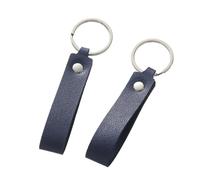 CSFFA 1/5 Pezzi Portachiavi in Pelle PU, Regalo Aziendale, Portachiavi in Pelle for Uomo e Donna, Portachiavi for Auto, Portachiavi da Cintura, Portachiavi da Portafoglio(Dark Blue 01_5pcs)