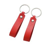 CSFFA 1/5 Pezzi Portachiavi in Pelle PU, Regalo Aziendale, Portachiavi in Pelle for Uomo e Donna, Portachiavi for Auto, Portachiavi da Cintura, Portachiavi da Portafoglio(Red 01_5pcs)