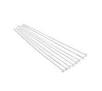 CSFFA 100-200 Pezzi/Lotto 10-70 mm Teste Occhiello Testa Piatta spilli placcati Oro spilli Testa a Sfera for Gioielli reperti creazione Accessori Forniture(Maroon_35mm x 200Pcs)