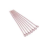 CSFFA 100-200 Pezzi/Lotto 10-70 mm Teste Occhiello Testa Piatta spilli placcati Oro spilli Testa a Sfera for Gioielli reperti creazione Accessori Forniture(Blue_20mm x 200Pcs)
