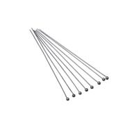 CSFFA 100-200 Pezzi/Lotto 10-70 mm Teste Occhiello Testa Piatta spilli placcati Oro spilli Testa a Sfera for Gioielli reperti creazione Accessori Forniture(Silver_16mm x 200Pcs)