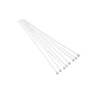 CSFFA 100-200 Pezzi/Lotto 10-70 mm Teste Occhiello Testa Piatta spilli placcati Oro spilli Testa a Sfera for Gioielli reperti creazione Accessori Forniture(Purple_30mm x 200Pcs)