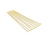 CSFFA 100-200 Pezzi/Lotto 10-70 mm Teste Occhiello Testa Piatta spilli placcati Oro spilli Testa a Sfera for Gioielli reperti creazione Accessori Forniture(Rose Red_25mm x 200Pcs)