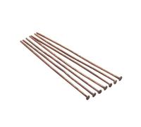 CSFFA 100-200 Pezzi/Lotto 10-70 mm Teste Occhiello Testa Piatta spilli placcati Oro spilli Testa a Sfera for Gioielli reperti creazione Accessori Forniture(Champagne_60mm x 100Pcs)