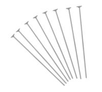 CSFFA 100-200 Pezzi/Lotto 15-70 mm Spilli a Testa Piatta Color Oro/Argento/rodio for la creazione di Accessori for Gioielli Fai da Te(Silver Color_26mm x 200Pcs)