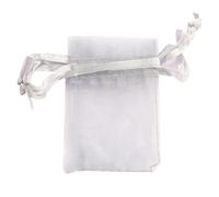 CSFFA 100 pezzi/lotto Sacchetti in organza 5*7 cm, 7*9 cm, 9x12 cm Sacchetti con coulisse for matrimonio natalizio Sacchetti for caramelle Sacchetti regalo for gioielli Confezione espositore(Grey_5x7c