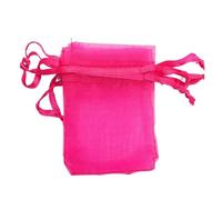 CSFFA 100 pezzi/lotto Sacchetti in organza 5*7 cm, 7*9 cm, 9x12 cm Sacchetti con coulisse for matrimonio natalizio Sacchetti for caramelle Sacchetti regalo for gioielli Confezione espositore(Rose_5x7c