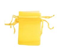 CSFFA 100 pezzi/lotto Sacchetti in organza 5*7 cm, 7*9 cm, 9x12 cm Sacchetti con coulisse for matrimonio natalizio Sacchetti for caramelle Sacchetti regalo for gioielli Confezione espositore(Citrine_7
