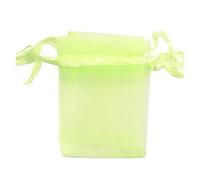 CSFFA 100 pezzi/lotto Sacchetti in organza 5*7 cm, 7*9 cm, 9x12 cm Sacchetti con coulisse for matrimonio natalizio Sacchetti for caramelle Sacchetti regalo for gioielli Confezione espositore(Light gre