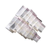 CSFFA 100 Pezzi/Lotto Vari Modelli Sacchetti di polietilene richiudibili Sacchetti di plastica Trasparenti Sigillo Autoadesivo Sacchetto for la creazione di Gioielli(8 x 12cm)
