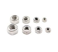 CSFFA 2/10X M3-M16 304 Acciaio inossidabile Coppia prevalente Tipo Inserto interamente in metallo Dado di bloccaggio esagonale Dado di bloccaggio autobloccante esagonale DIN980 GB6184(10pcs M6)