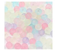 CSFFA 20-100 Pezzi da 6/8/10/12 mm Perline acriliche Colorate Rotonde opache distanziatrici Perline sciolte for la creazione di Gioielli, Braccialetti, collane, Accessori Fai da Te(Mixed_8mm 50pcs)