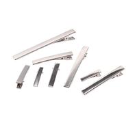 CSFFA 20/50 Pezzi 30/40/45/55/75/100 mm Base for forcina a Coccodrillo in Metallo Piatto con Un Solo Polo for Fermagli for Capelli Fai da Te, Accessori for la creazione di Gioielli(67mm_50Pcs)