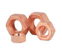 CSFFA 5 pezzi-20 pezzi/lotto M3 M4 M5 M6 M8 M10 M12 T2 Dado esagonale in rame Dado in rame rosso(M12 5pcs)