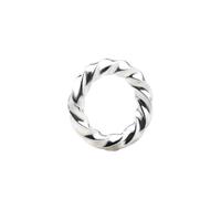 CSFFA 5 Pezzi da 5 mm, 6 mm e 8 mm, Anelli distanziatori a Spirale in Argento Sterling 925, Anelli Intrecciati in Argento 925, Accessori for Gioielli Fatti a Mano for Il Fai da Te.(8mm-5pcs)