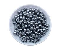 CSFFA 50-1000 Pezzi con Foro ABS Perline di Imitazione Perla 4/6/8/10/12 mm Perline distanziatrici Rotonde in plastica acrilica for la creazione di Gioielli Fai da Te(Sky Blue_6mm x 100pcs)