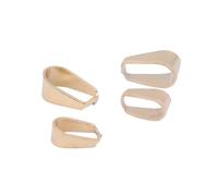 CSFFA 50 pz/Lotto 3x7mm 4x9mm 5x10mm Placcato Oro del Pendente Pizzico Barre for Fare Gioielli Fai da Te Collana del Pendente Accessori(4x9mm)