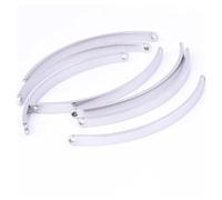 CSFFA Bracciale Fai da Te con Curva della Barra Laterale placcata in Oro da 10 Pezzi for Realizzare Accessori for Gioielli(Steel Color)