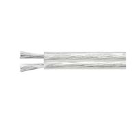 CSFFA Cavo Dual Core UL2468 da 2~50 m 30 28 26 24 22 20 18 16AWG OFC Rame stagnato Isolato PVC Prolunga elettrica parallela Cavo LED(Clear-Clear,20 Meters,22AWG (0.3mm2))