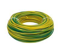 CSFFA Cavo Elettrico Flessibile in Rame for Camper, Cavo in PVC, Filo multifilare unipolare da 300/500 V for Cavi Audio for Auto(Yellow Green,5m,Square 1.0mm)