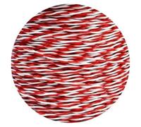 CSFFA Cavo elettronico ad Alta Temperatura in Rame stagnato FEP a doppino Intrecciato AFS200 PTFE da 1~20 m, 2 Pin, 26/25/24/22/20/18/17/15/13 AWG(Red White,8 Meters_22AWG (0.35MM2))