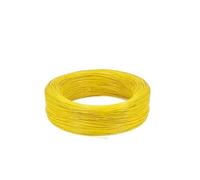 CSFFA Cavo elettronico in PVC UL1571 da 5~500 m, Cavo Fai Te Flessibile Rame stagnato Isolato, LED Ambientale, 32 30 28 26 AWG(Yellow,50 Meters,28AWG)