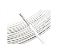 CSFFA Cavo elettronico Placcato Argento Isolato FEP da 2 m Cavo in Rame for Segnale HiFi ad Alta purezza OFC 0,06 0,08 0,12 0,2 0,35 0,5 1 2 4 6 10 mm(White,21AWG 1.35MM SQ0.38_2 Meters)