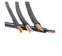 CSFFA Cavo in Silicone Flessibile Nero Quadrato da 1-10 m, 0,3/0,5/0,75/1/1,5/2/2,5/4/6 mm x 2/3/4/6 Anime, Cavo ad Alta Temperatura in Rame stagnato(2mm,3 Meters_2 CORES)