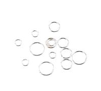 CSFFA Confezione da 20 Anelli di congiunzione Chiusi in Argento Sterling 925 da 4-8 mm all'Ingrosso for Realizzare Portachiavi e Accessori for Gioielli con Braccialetti.(8mm 20pcs)