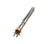 CSFFA Elemento riscaldante elettrico for acqua G1" filettatura in rame AC 110V 220V resistenza alla piegatura riscaldatore solare caldaia 1000W 2000W 3000W(Without accessories,110V,1KW 180mmL 304SS)