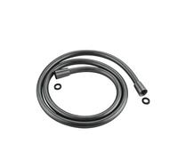 CSFFA Flessibile for doccia 1,2 m 1,5 m 2 m Tubo for acqua da bagno Nero Oro Grigio PVC Soffione doccia portatile Tubo flessibile for sostituzione tubazione anti-torsione(Gun grey 1.5m)