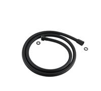CSFFA Flessibile for doccia 1,2 m 1,5 m 2 m Tubo for acqua da bagno Nero Oro Grigio PVC Soffione doccia portatile Tubo flessibile for sostituzione tubazione anti-torsione(Black 2m)