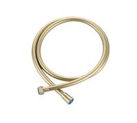 CSFFA Nuovo tubo flessibile for doccia liscio ad alta pressione in PVC da 1,5 m, soffione doccia portatile, impianto idraulico flessibile, anti avvolgimento, G1/2, interfaccia universale(Golden)