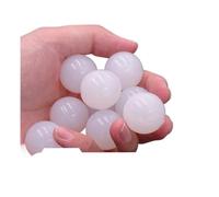 CSFFA Pallina rimbalzante in silicone solido bianco 2/2,5/3,5/4/5,5/6,5/7,5/8,5/9/10/11/12/13/14/15/16/18 19/20/22/25/28/30/32/35-70mm(1 PCS,43mm)