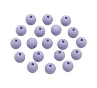 CSFFA Perline distanziatrici Rotonde in Acrilico Opaco Color Macaron da 6/8/10 mm, for la creazione di Gioielli, bracciali, collane, Accessori Fai da Te(Purple_6mm-100pcs)