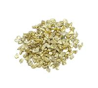 CSFFA Riempitivo in vetro e metallo frantumato da 20/50 g, for decorazioni da tavolo fai da te, for torte, frutta, sottobicchieri, cristallo decorativo for stampi in resina epossidica.(Metal Gold_M-20