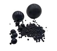 CSFFA Sfera elastica in gomma rotonda nera piena da 1/2/2,5/3/3,5/4/4,5/5,5/6/6,5/7-80 mm, resistente all'usura industriale, diametro della sfera in(28mm,1pcs)