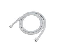 CSFFA Tubo flessibile for doccia nero, raccordo for bagno, tubo morbido in acciaio inox, tubo dell'acqua da 1,5/2/3 metri, cromato, oro, grigio(White,2.0M)