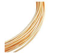 CSFFA Un Metro di Filo for Perline Riempito d'oro semiduro da 0,25/0,41/0,64/0,8 mm, Filo Metallico in Oro 14k for la creazione di Gioielli in Oro, Orecchini Fai da Te(0.81mm 1meter)