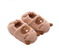 Csfry Pantofole da bambino taglia 11-12, marrone C087, 27/28 EU