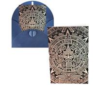 CSGJMYGS Biglietti di auguri Maya Calendario Fine del Mondo Biglietti di ringraziamento con buste Biglietto di buon compleanno 10 x 15 cm Design minimalista Note di ringraziamento per tutte le