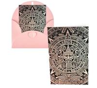 CSGJMYGS Biglietti di auguri Maya Calendario Fine del Mondo Biglietti di ringraziamento con buste Biglietto di buon compleanno 10 x 15 cm Design minimalista Note di ringraziamento per tutte le