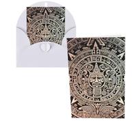 CSGJMYGS Biglietti di auguri Maya Calendario Fine del Mondo Biglietti di ringraziamento con buste Biglietto di buon compleanno 10 x 15 cm Design minimalista Note di ringraziamento per tutte le