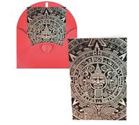 CSGJMYGS Biglietti di auguri Maya Calendario Fine del Mondo Biglietti di ringraziamento con buste Biglietto di buon compleanno 10 x 15 cm Design minimalista Note di ringraziamento per tutte le