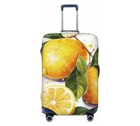 CSGJMYGS Fruits Lemon - Copribagagli per valigie, lavabile, alla moda, elasticizzato, antigraffio, adatto per bagagli da 45-81 cm, XL, nero, XL