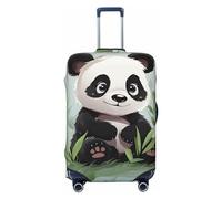 CSGJMYGS Panda, Copribagagli per valigie, lavabile, alla moda, elasticizzato, antigraffio, adatto per bagagli da 45 a 81 cm, XL, nero, XL
