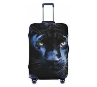 CSGJMYGS Panther With Blue Eyes - Copribagagli per valigie, lavabile, alla moda, elasticizzato, antigraffio, adatto per bagagli da 45-81 cm, XL, nero, XL