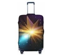 CSGJMYGS Shining star - Copribagagli per valigie, lavabile, alla moda, elasticizzato, antigraffio, adatto per bagagli da 45-81 cm, taglia S, colore: nero, S