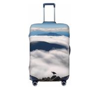 CSGJMYGS Soaring Above the Clouds - Copribagagli per valigie, lavabile, alla moda, elasticizzato, antigraffio, adatto per bagagli da 45-81 cm, grande, nero, L
